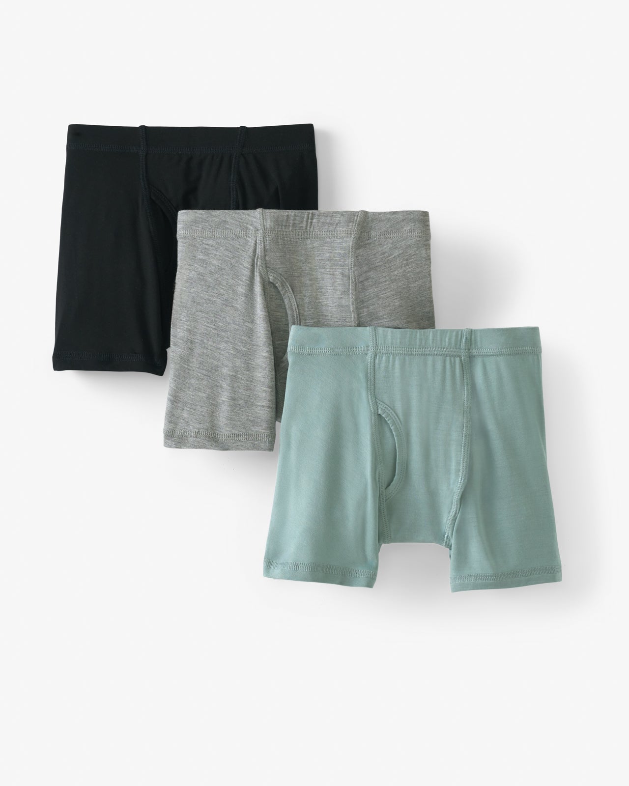 Solid Boy's Bamboo Viscose Boxer Brief Underwear - 3 Pack
