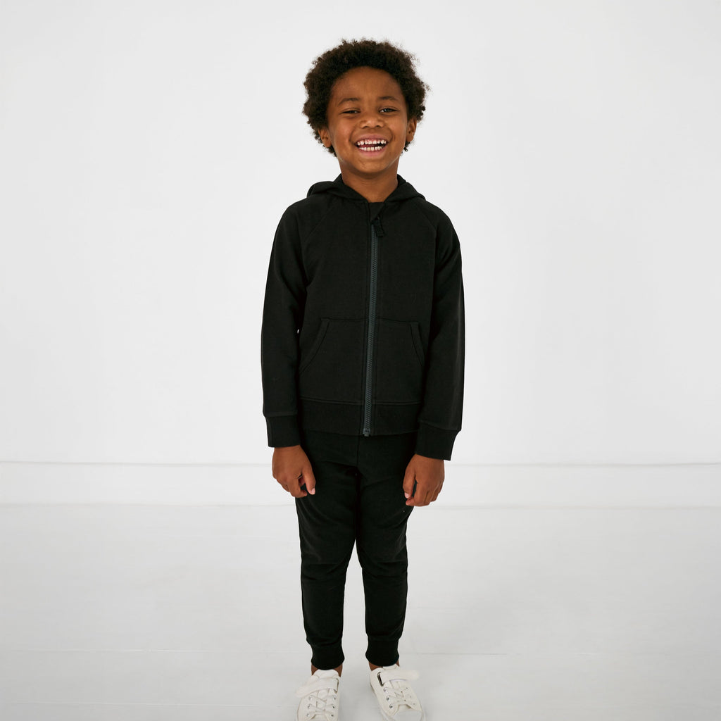 Black Zip Hoodie