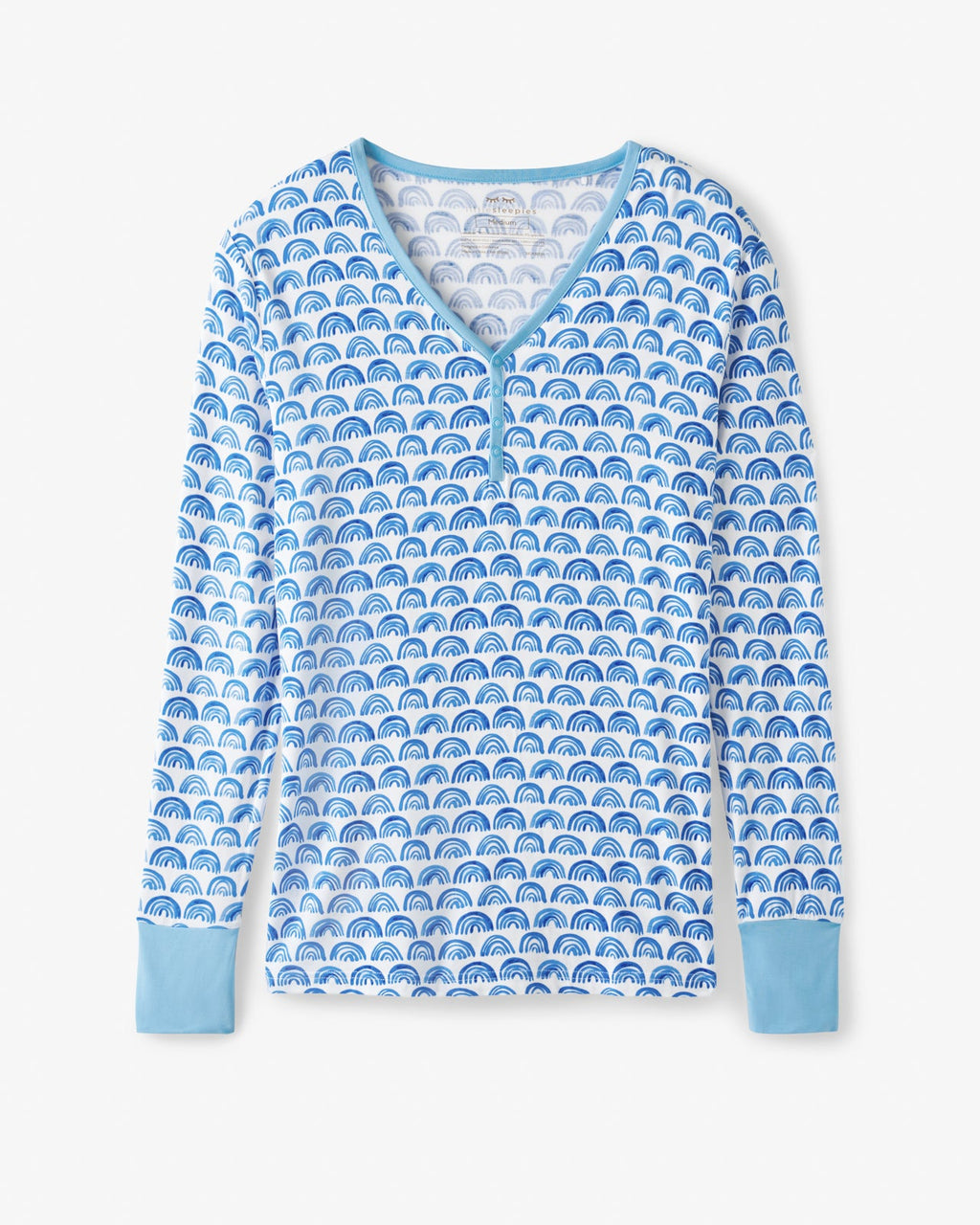 Blue Rainbows Women's Pajama Top
