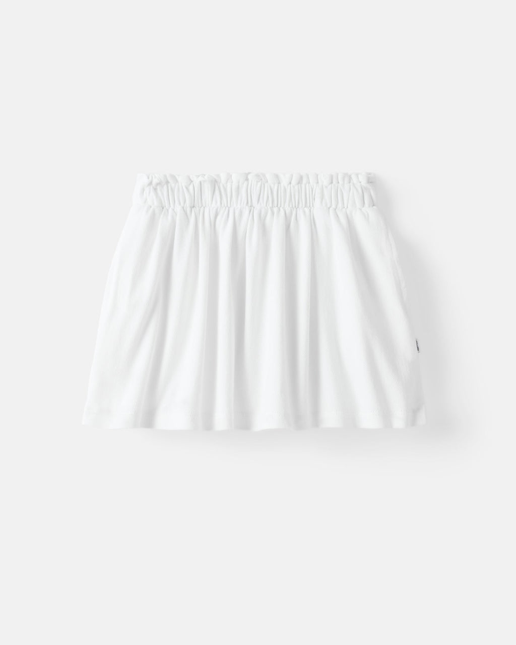 Bright White Denim Skort