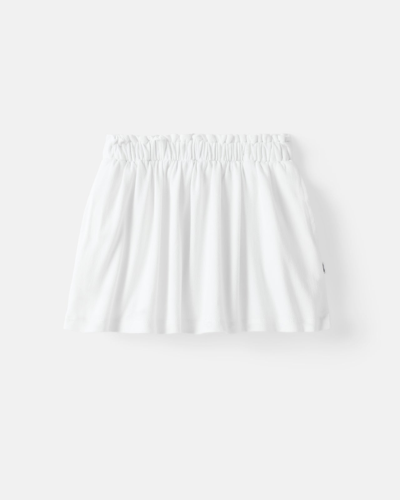 Bright White Denim Skort
