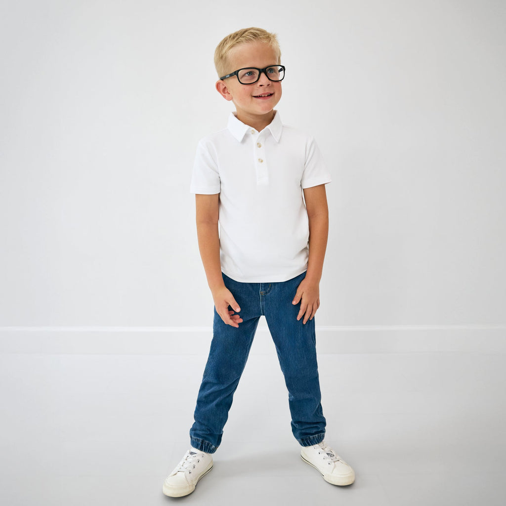 Bright White Polo Shirt