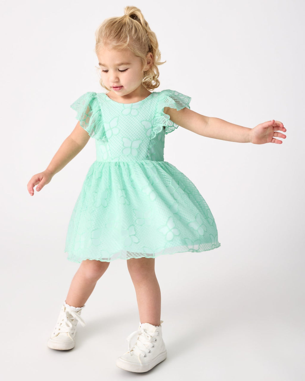 Butterfly Brook Smocked Flutter Dress
