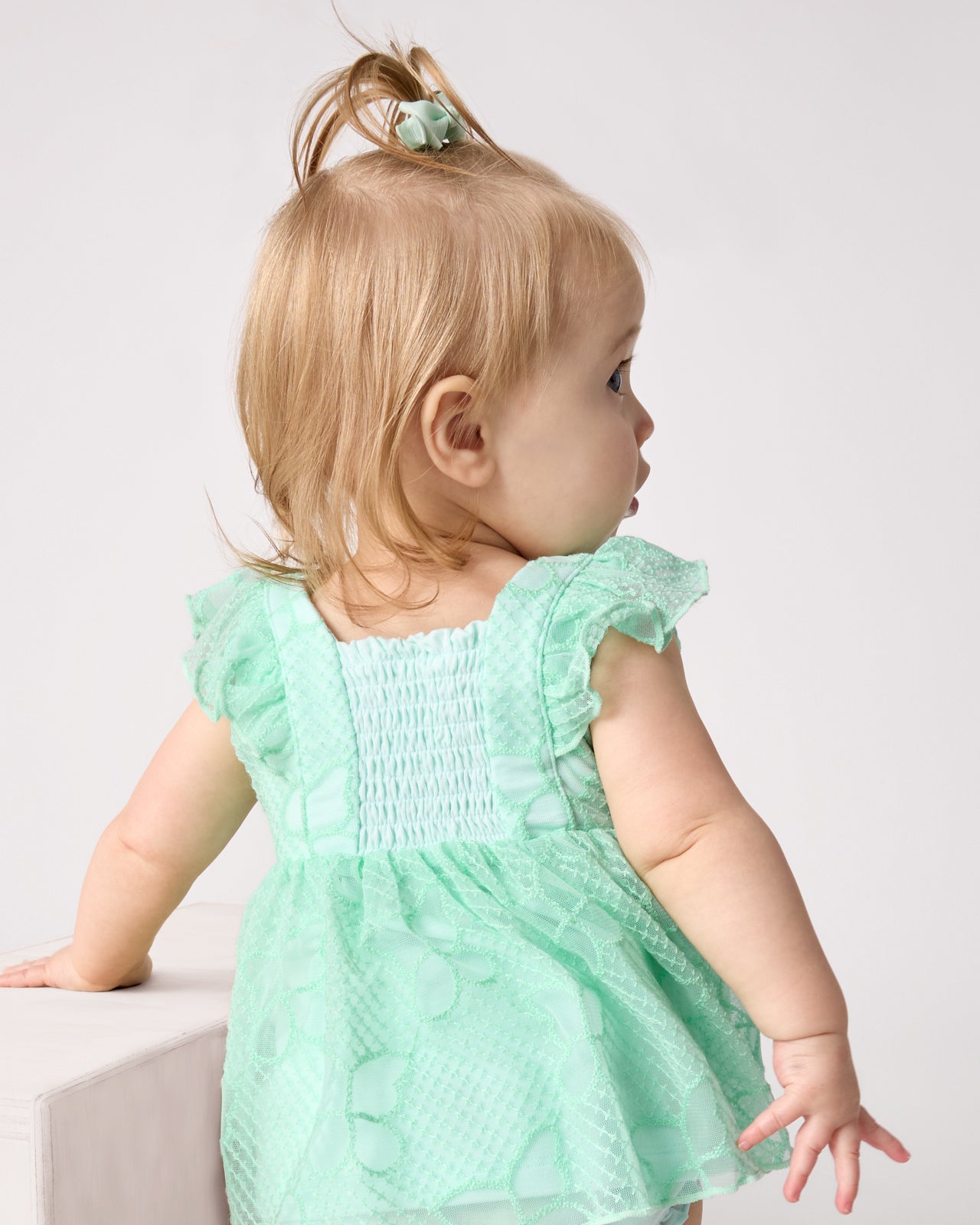 Butterfly Brook Smocked Flutter Dress with Bloomer