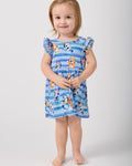 Bluey Dance All Day Flutter Skater Dress with Bodysuit
