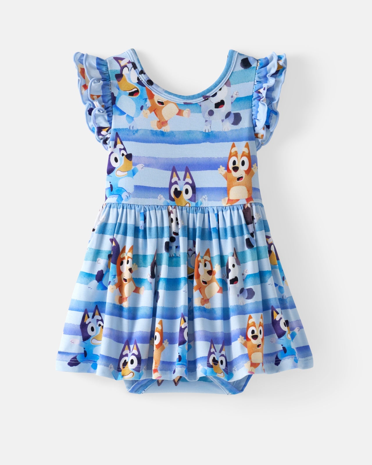 Bluey Dance All Day Flutter Skater Dress with Bodysuit
