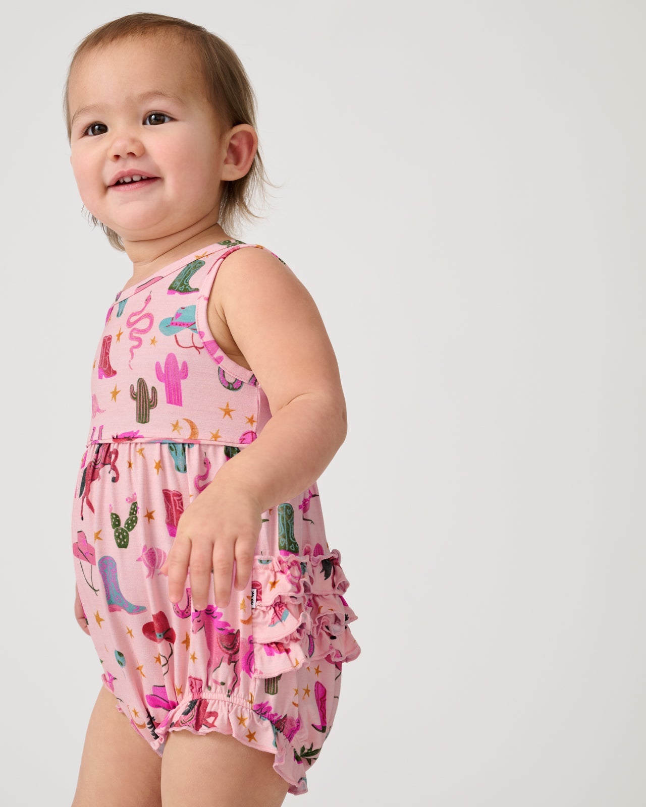 Pink Rancher Roundup Bubble Romper
