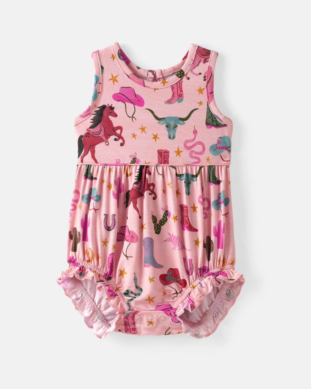 Pink Rancher Roundup Bubble Romper
