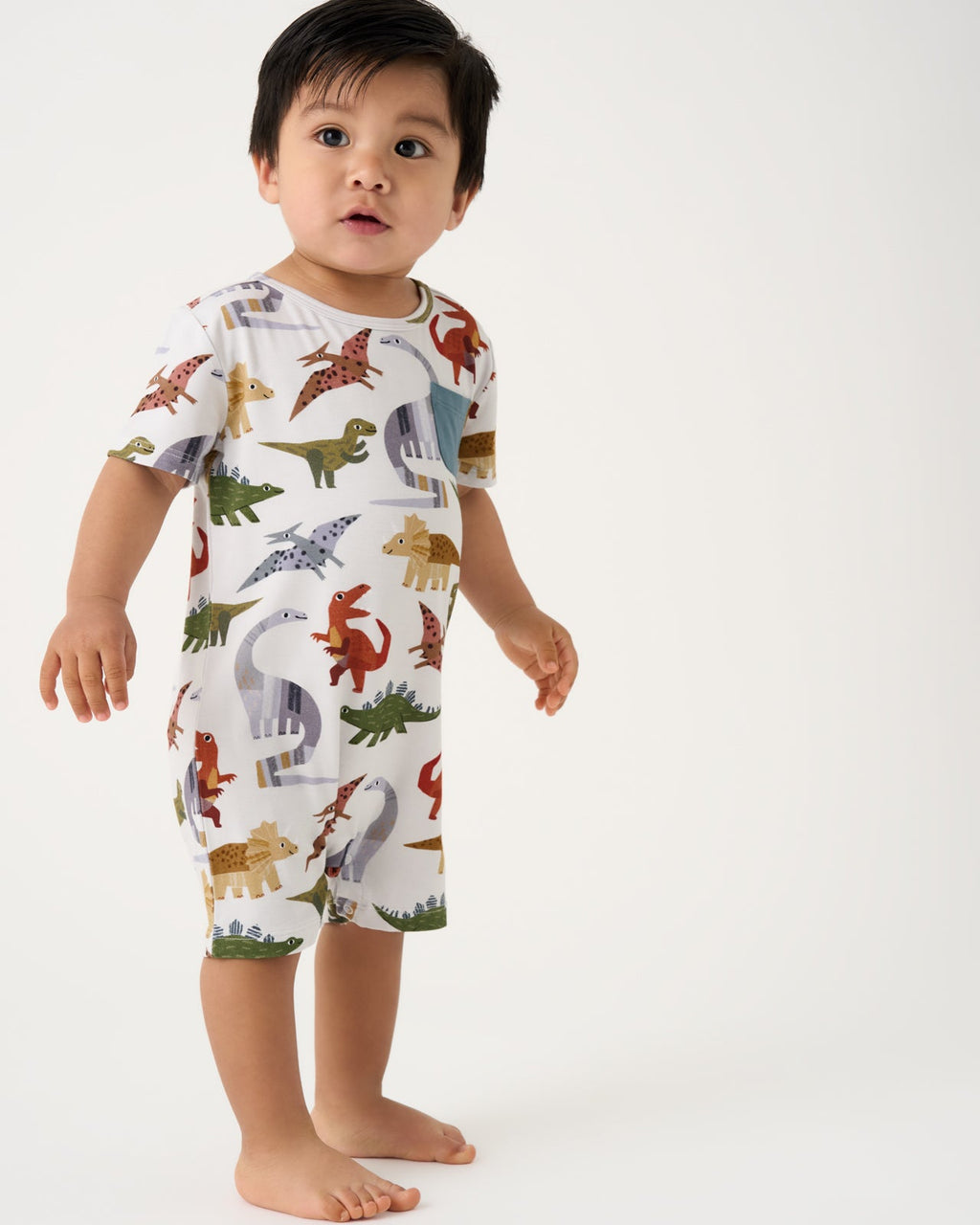 Roar & Explore Pocket Shorty Romper