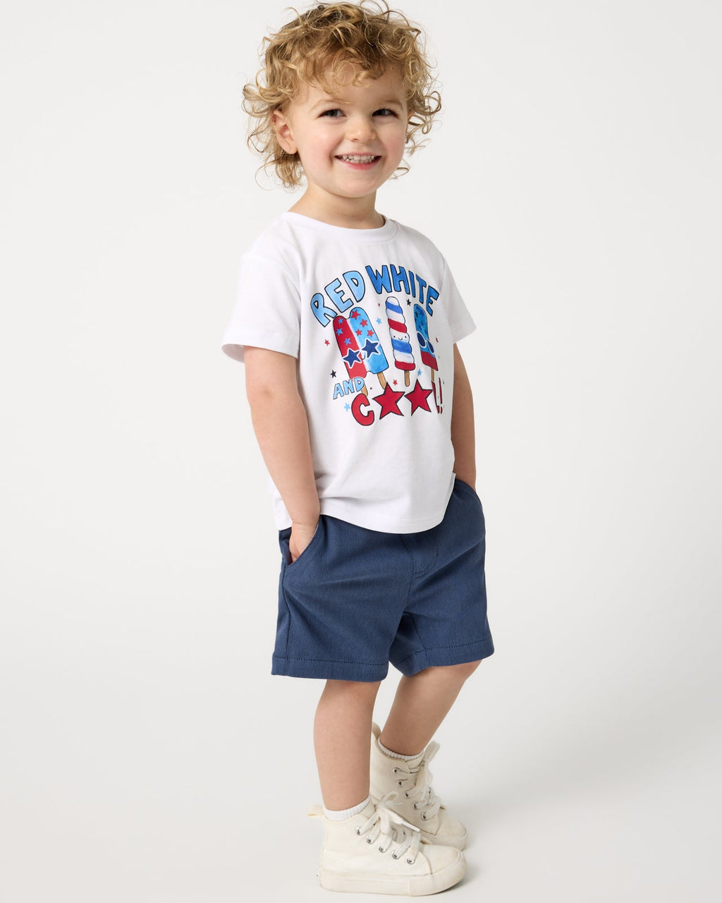 Red White & Cool Relaxed Tee