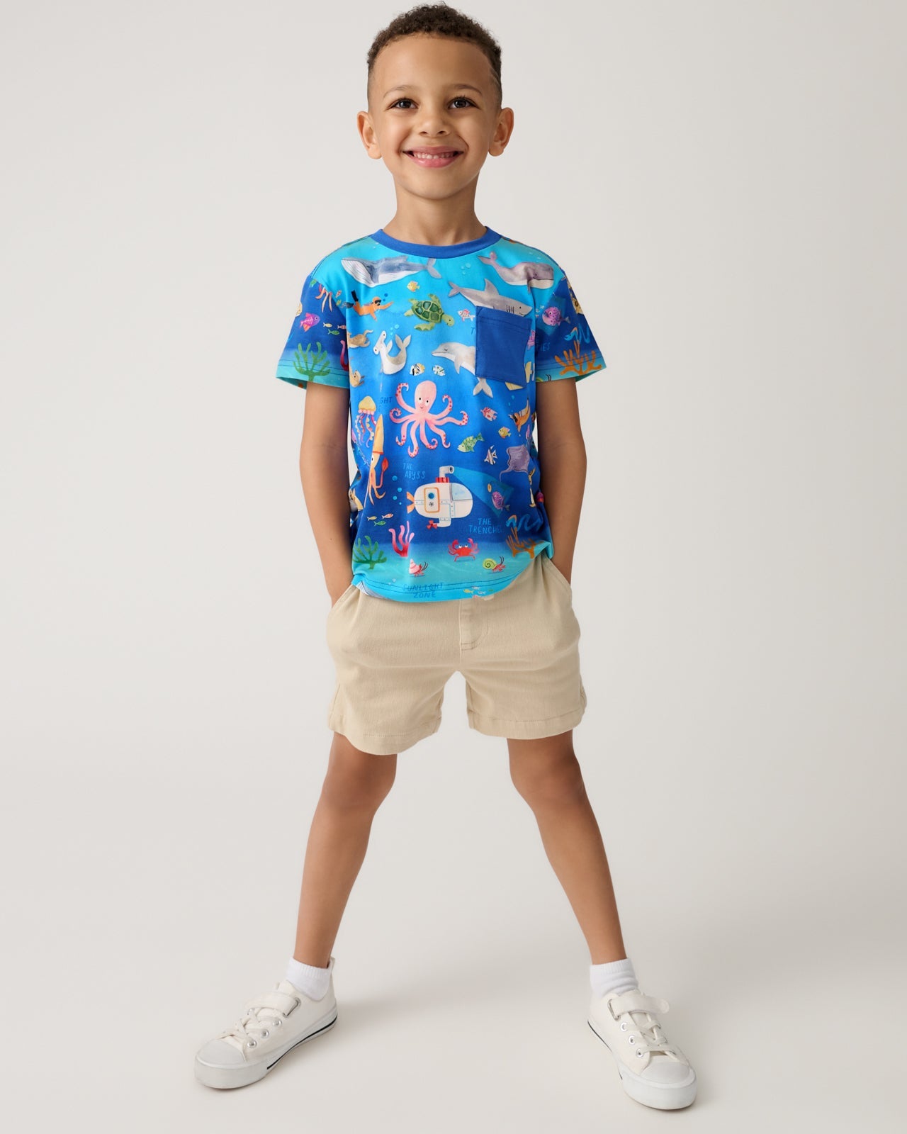 Underwater Discovery Relaxed Pocket Tee