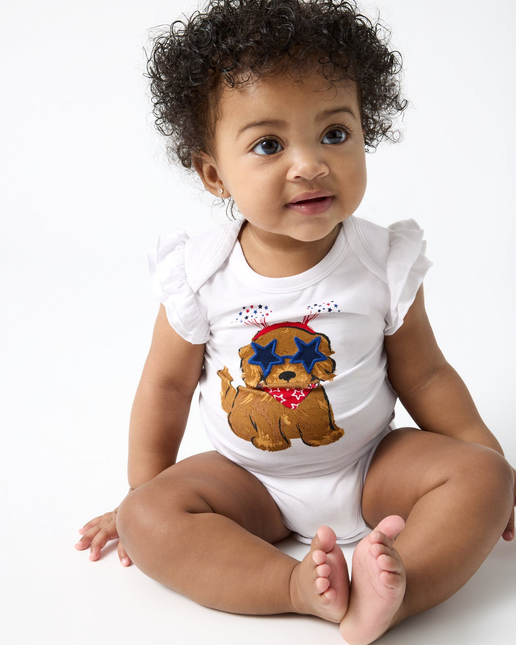 Star Spangled Pup Flutter Bodysuit