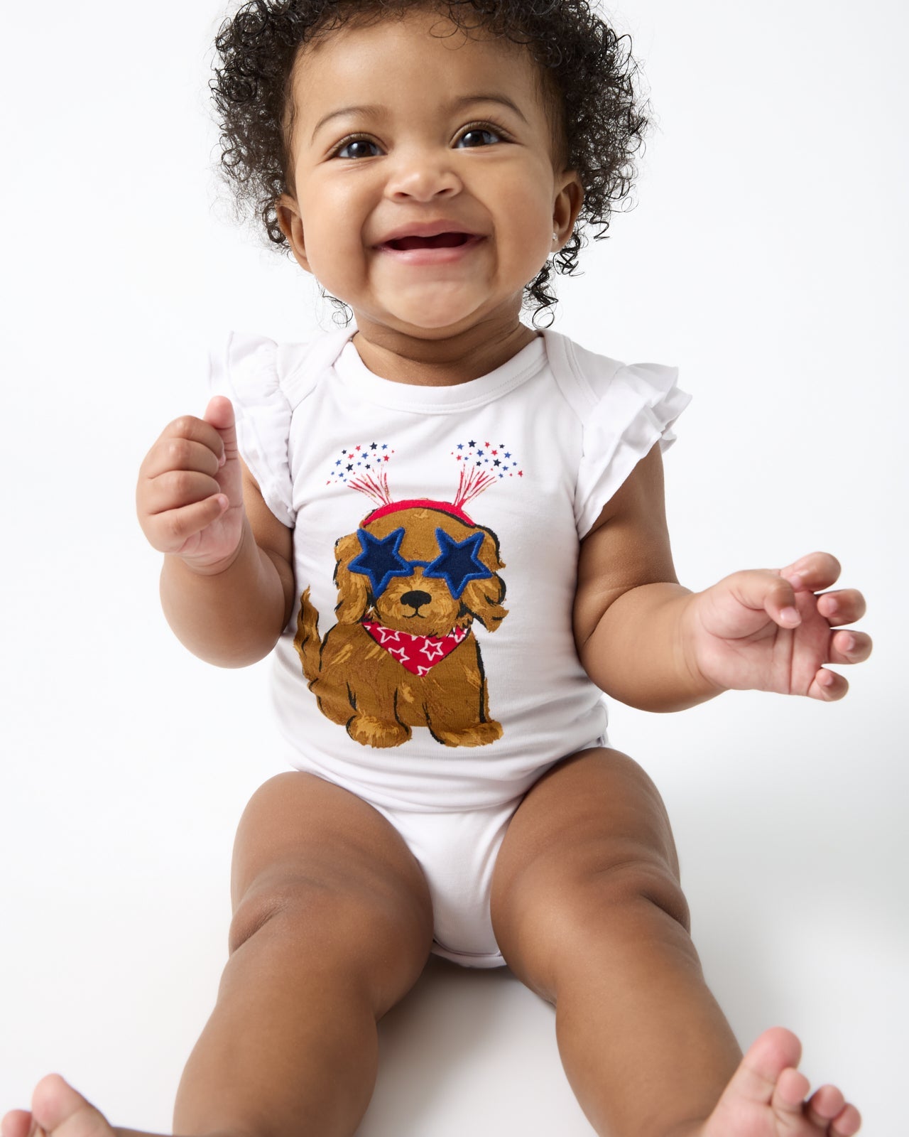Star Spangled Pup Flutter Bodysuit