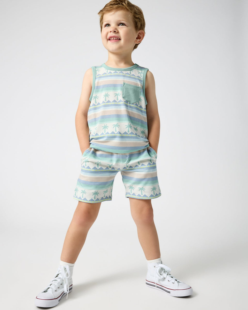 Swell Stripes Drawstring Shorts