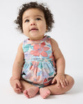 Shoreline Blooms Cross Back Skater Dress with Bloomer
