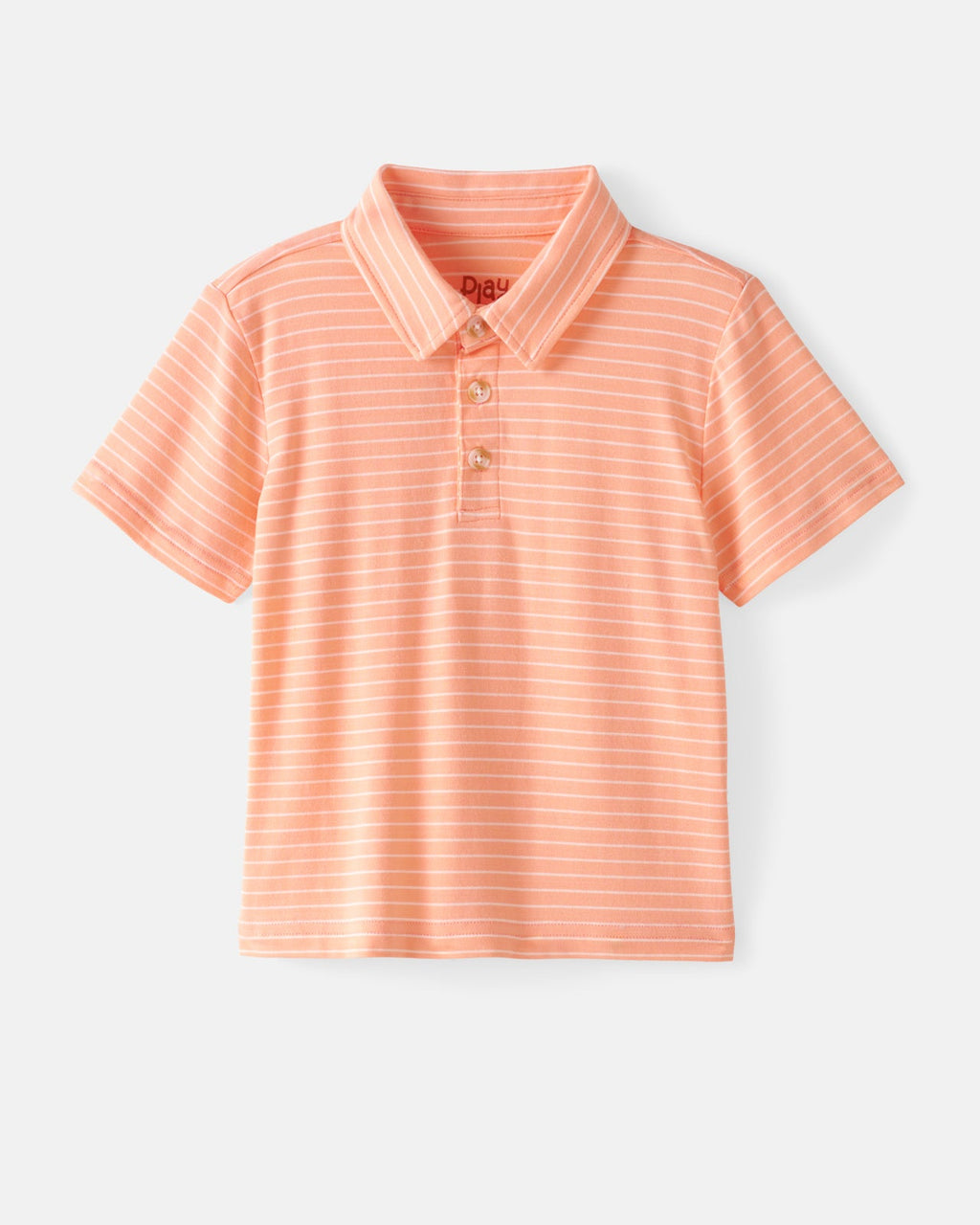 Peachy Keen Stripe Polo Shirt