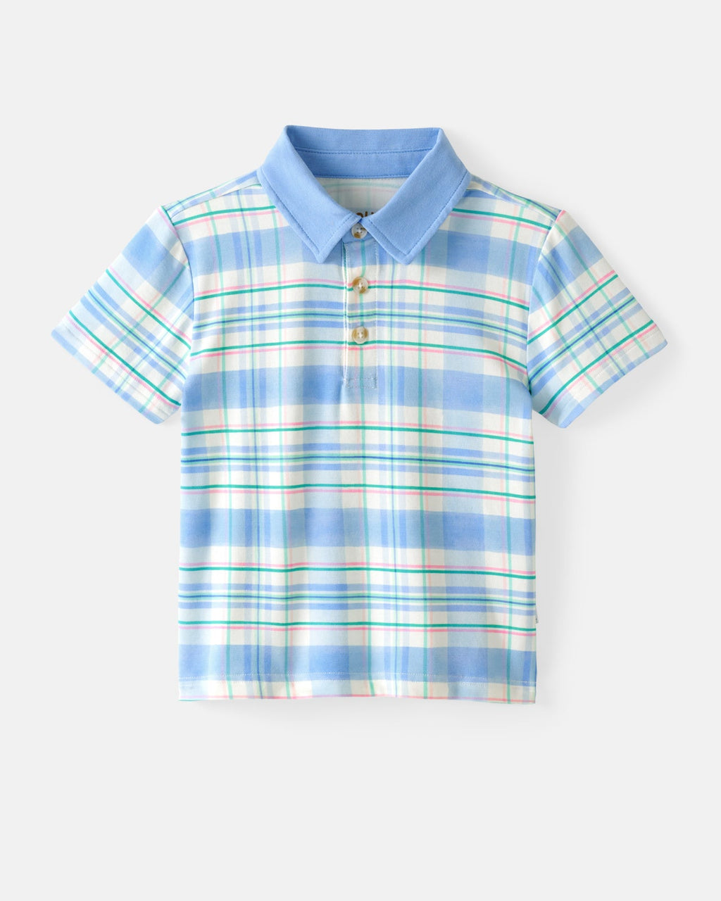 Springtime Plaid Polo Shirt
