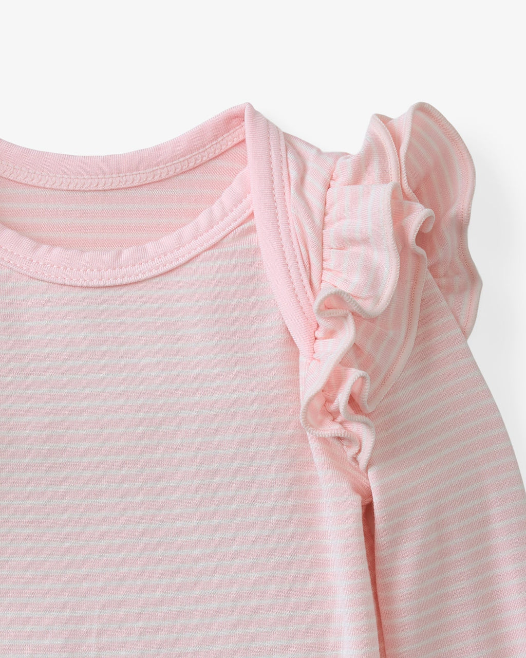 Prima Pink Stripe Flutter Bodysuit