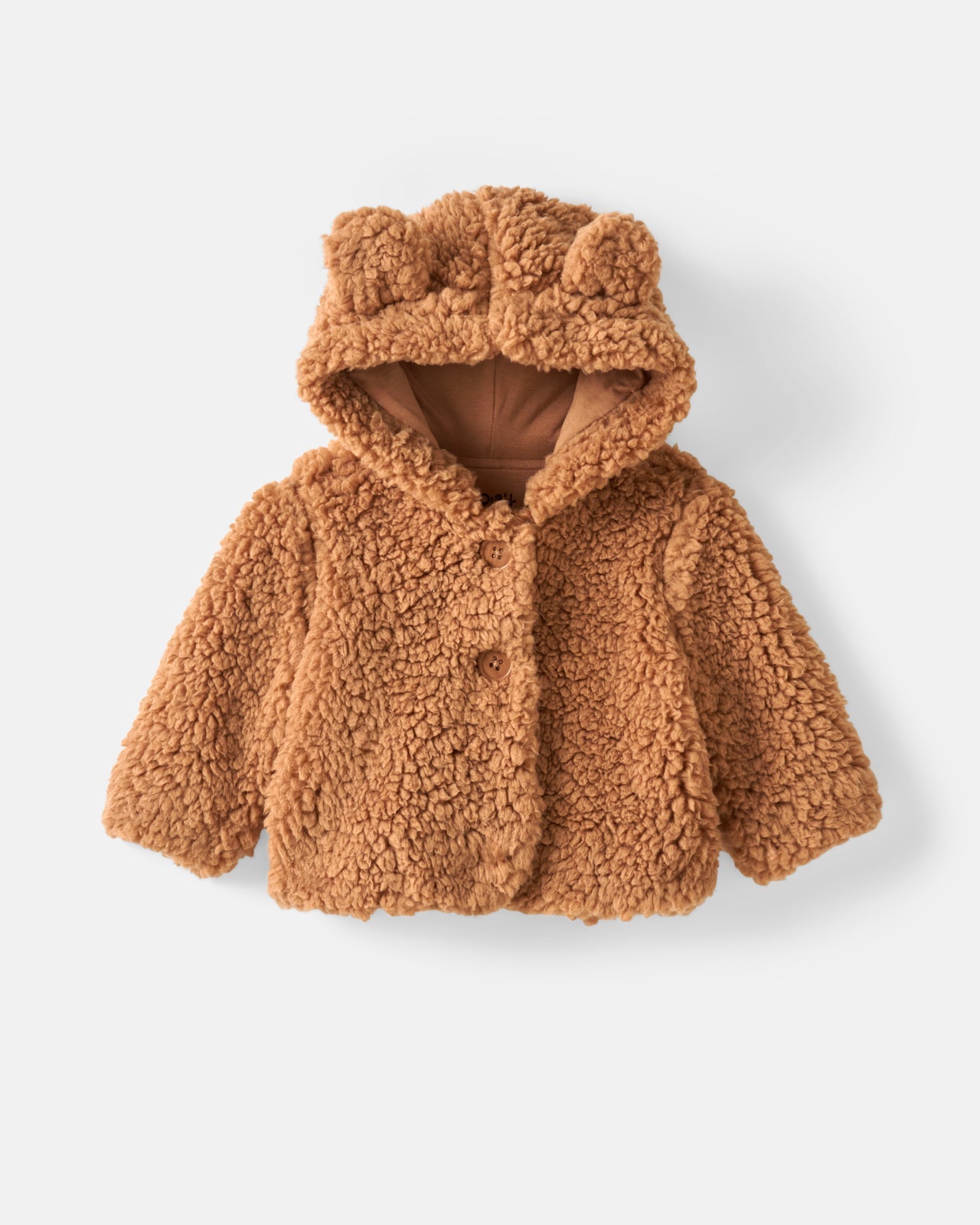 Chestnut Brown Sherpa Baby Jacket