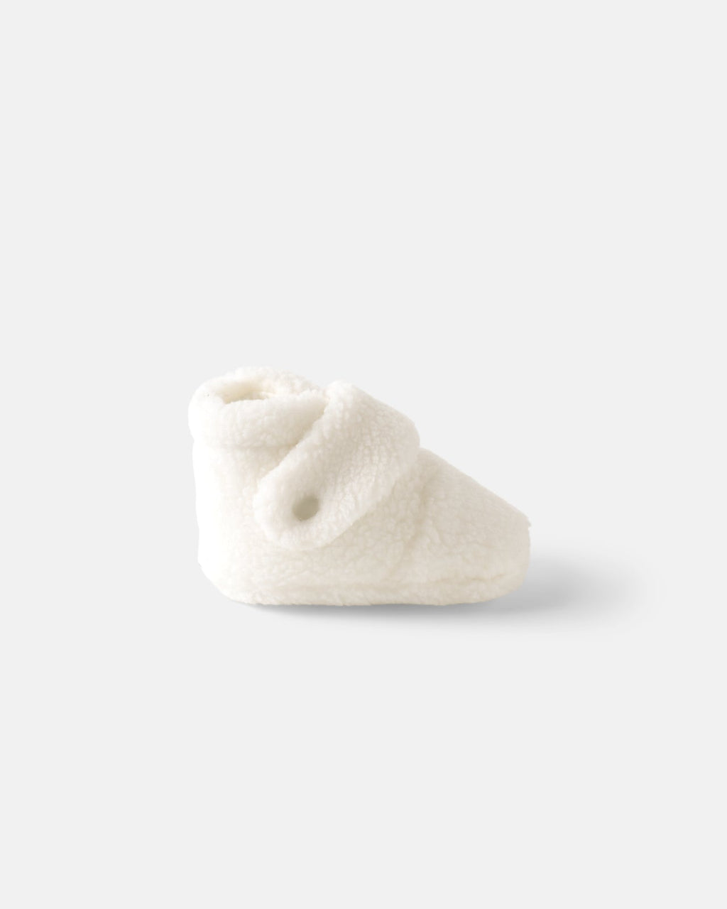 Soft White Sherpa Crossover Booties