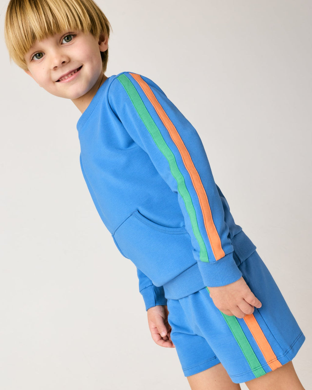 Major Blue Pocket Crewneck