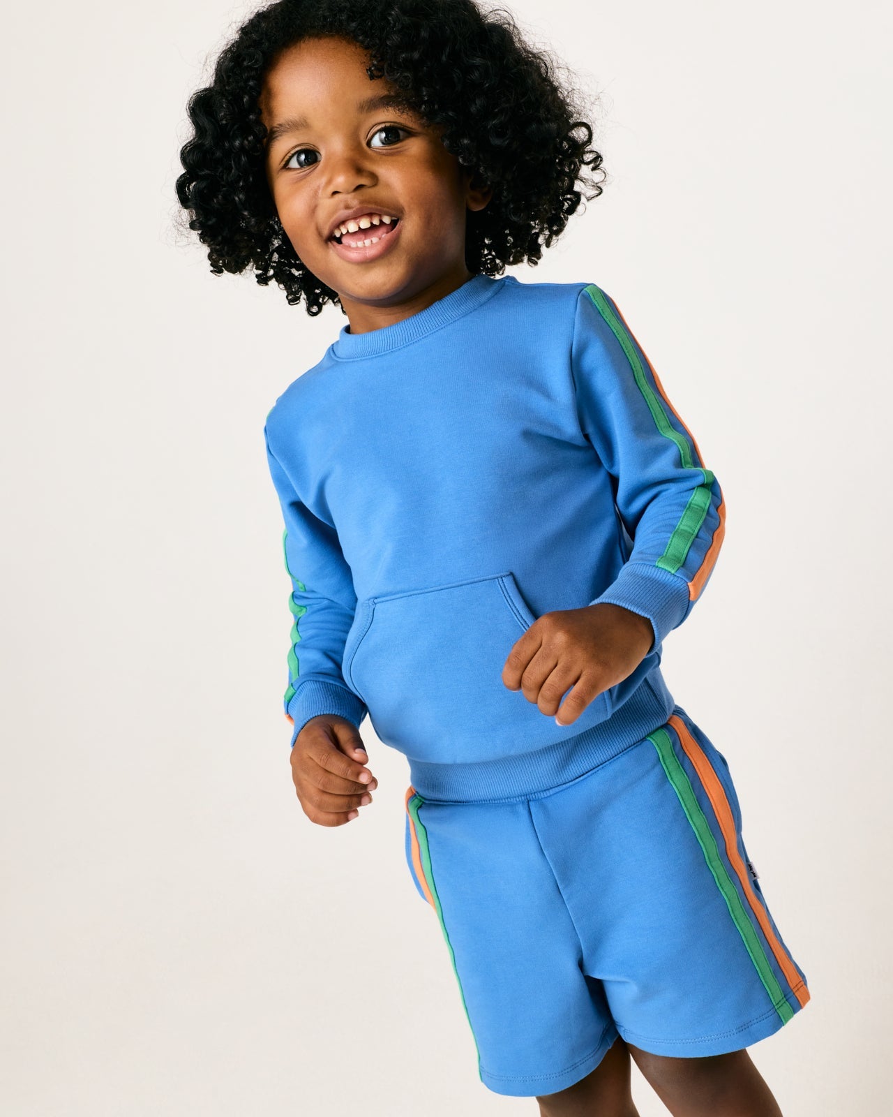 Major Blue Side Stripe Shorts