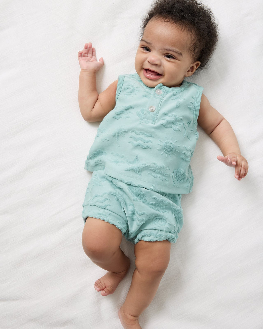 Coastal Rays Henley Tank Set