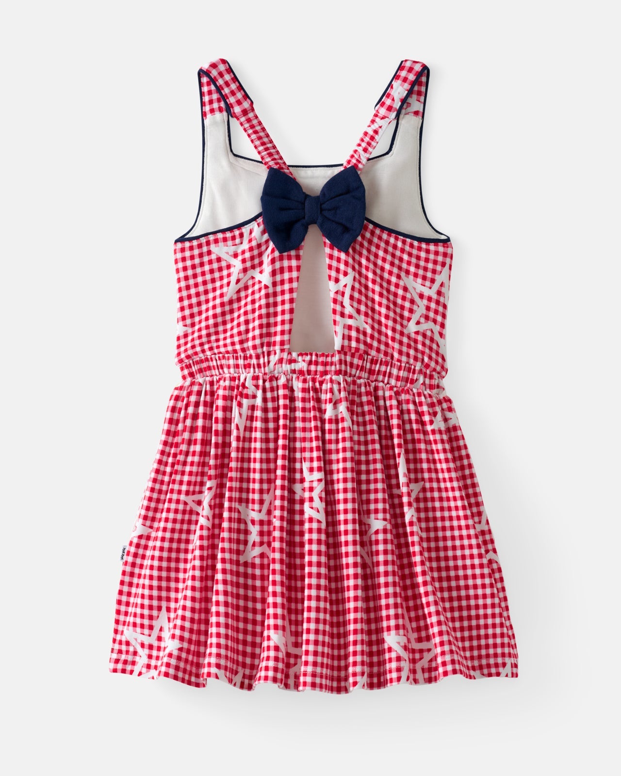 Celebration Gingham Bow Back Twirl Dress