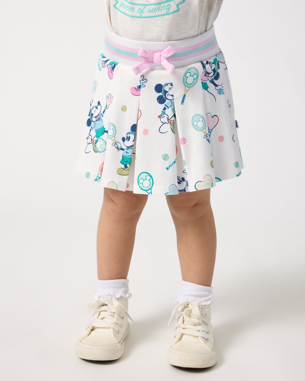 Disney Mickey Mouse & Minnie Mouse Match Pleated Skort