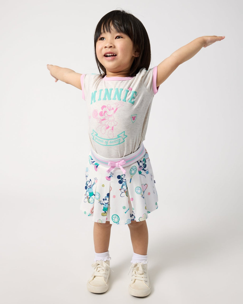 Disney Minnie Mouse Queen of Swing Ringer Tee