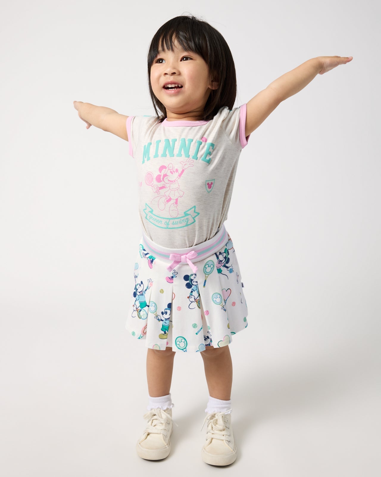 Disney Minnie Mouse Queen of Swing Ringer Tee