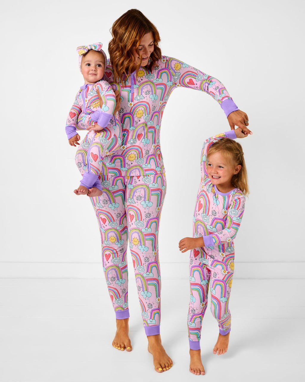 Disco Rainbows Women's Long Sleeve Pajama Top