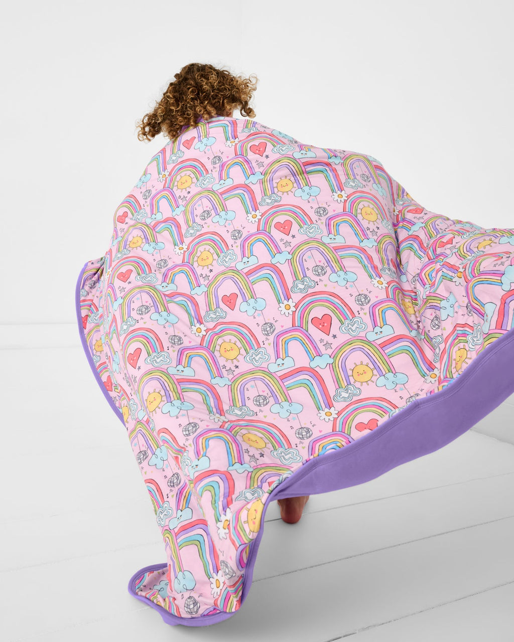 Disco Rainbows Large Cloud Blanket®