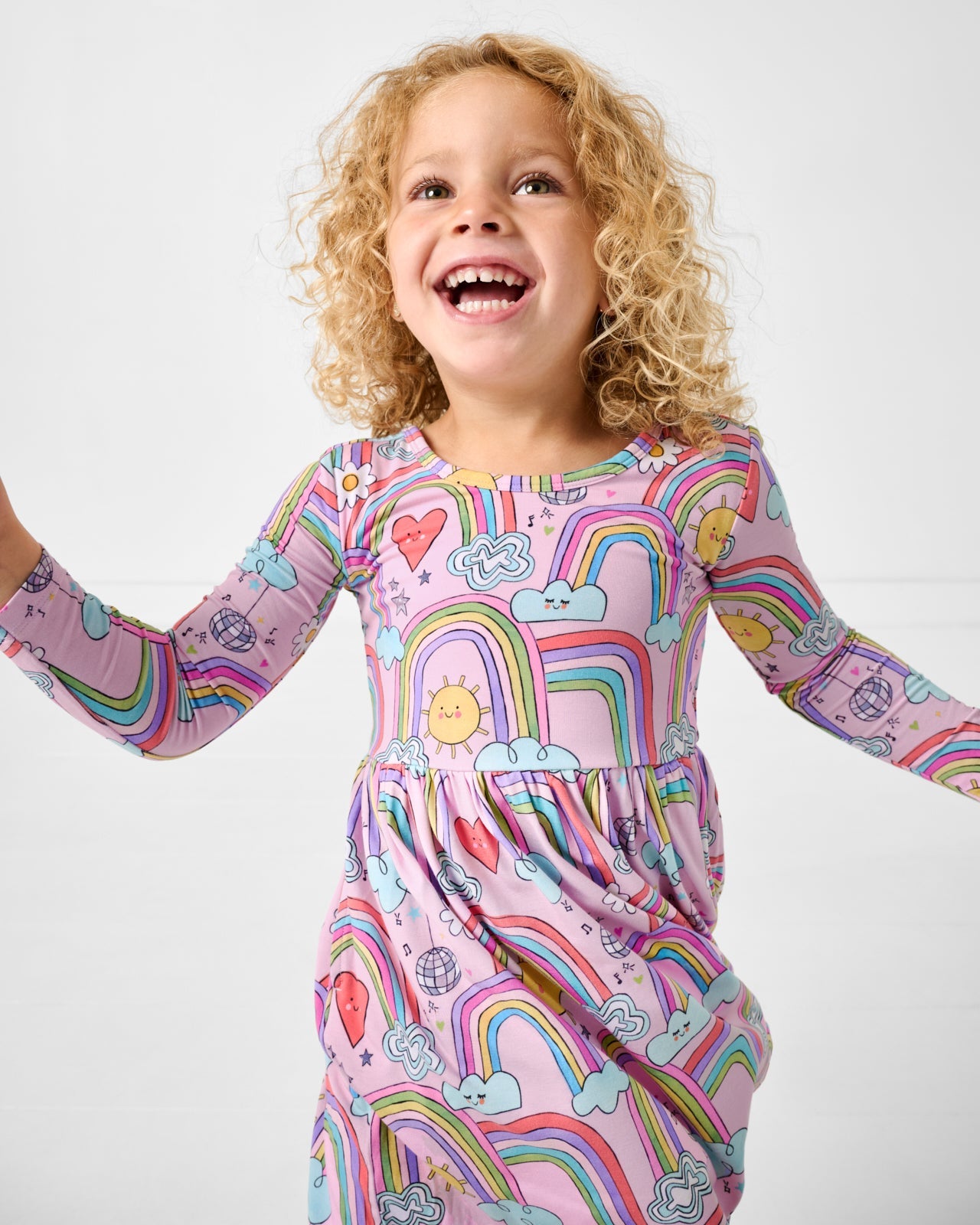 Disco Rainbows Skater Dress