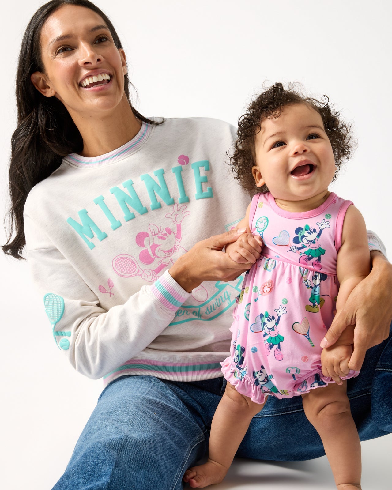 Disney Mickey Mouse & Minnie Mouse Match Bubble Romper