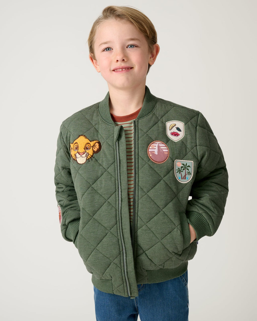 Disney Explore The Wild Quilted Varsity Jacket