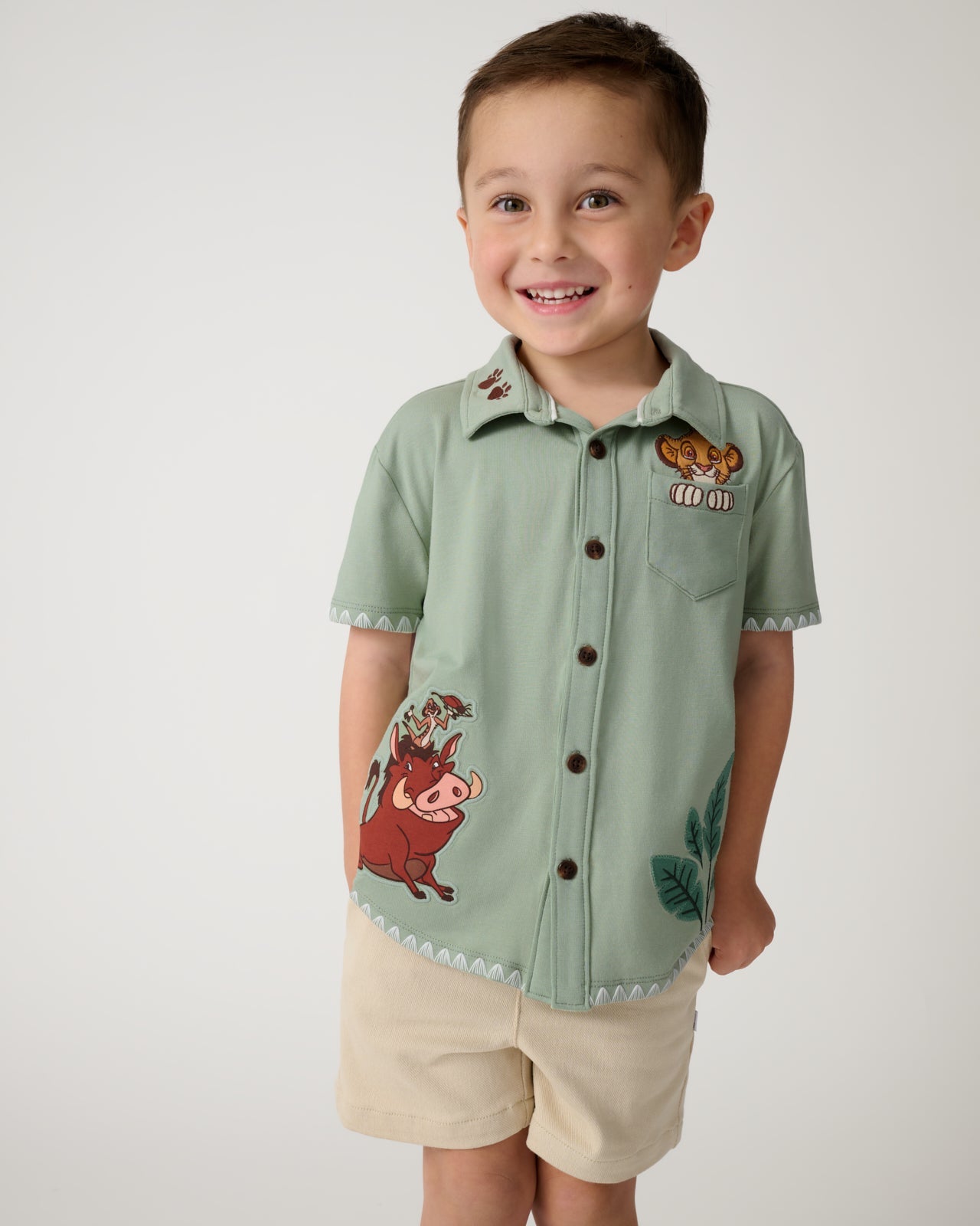 Disney Jungle Trio Button Down Shirt