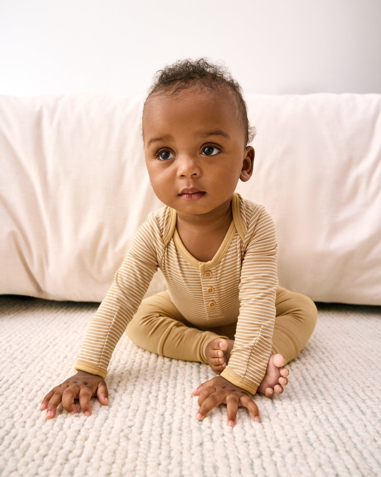 Hazelwood Stripe Henley Bodysuit