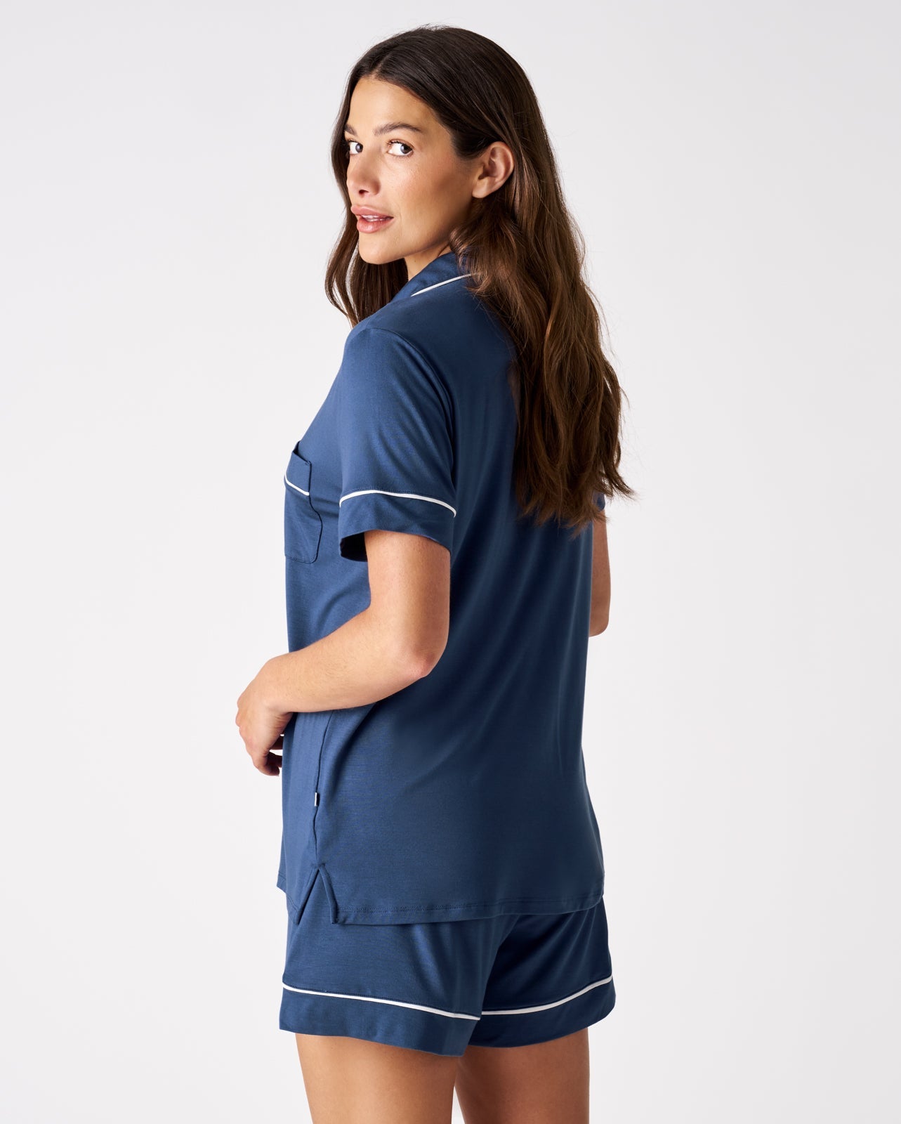 Indigo Women's Short Sleeve & Shorts Pajama Set