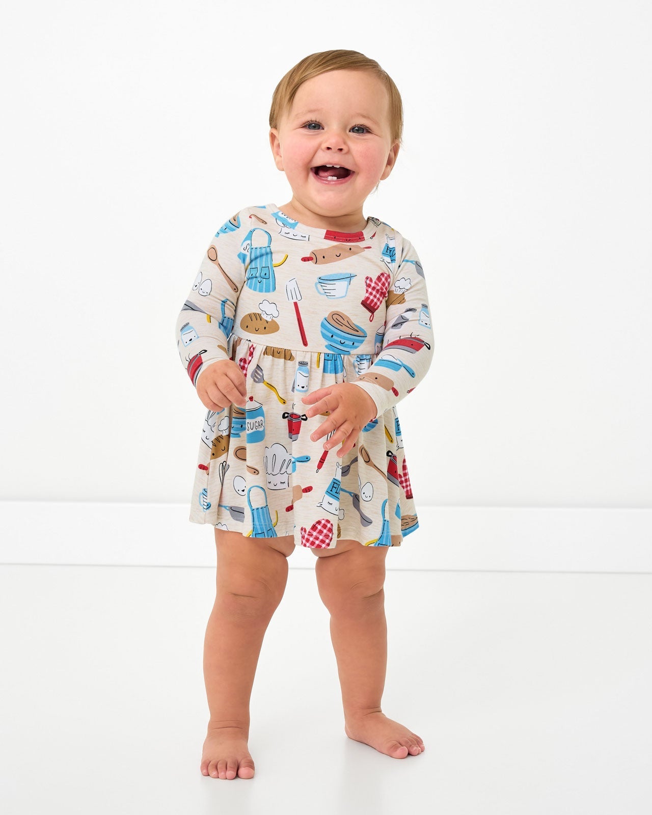 Little Chef Twirl Dress with Bodysuit