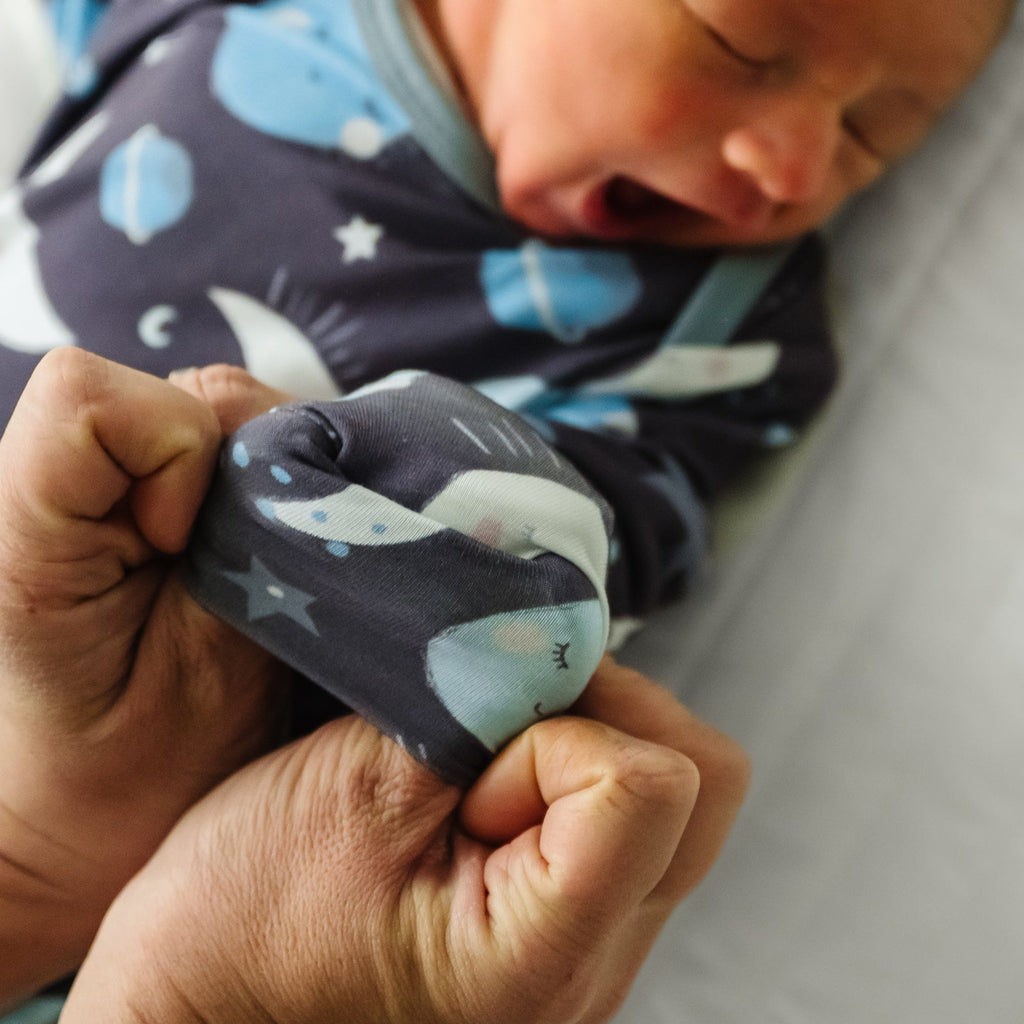 Blue To the Moon & Back Infant Gown