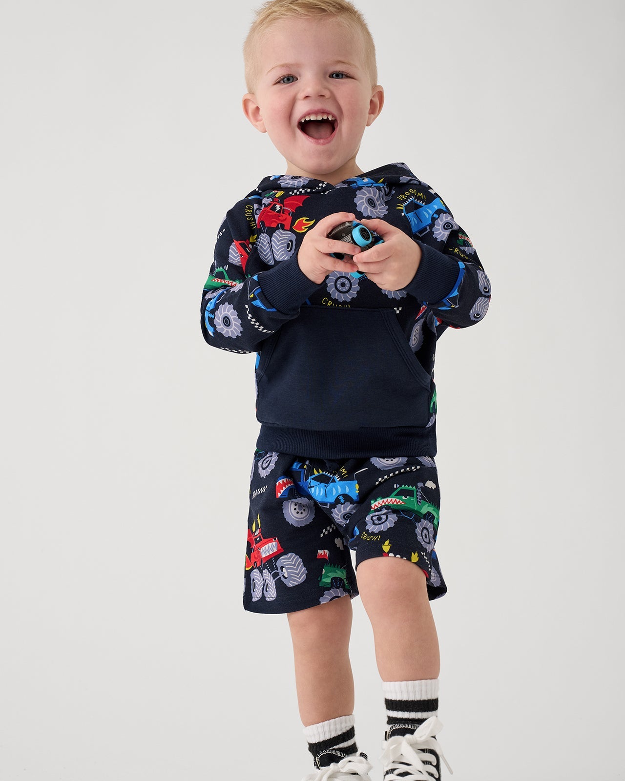 Monster Truck Madness Drawstring Shorts