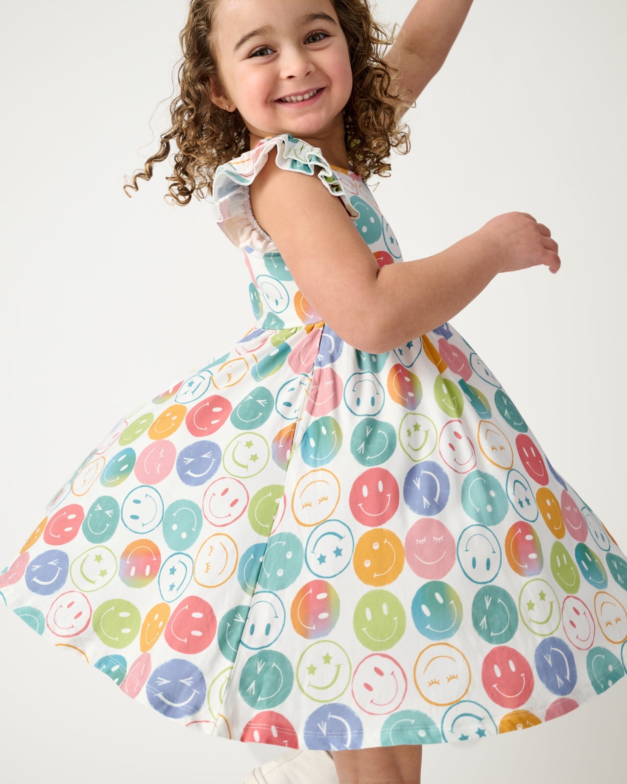 Positive Vibes Flutter Twirl Dress