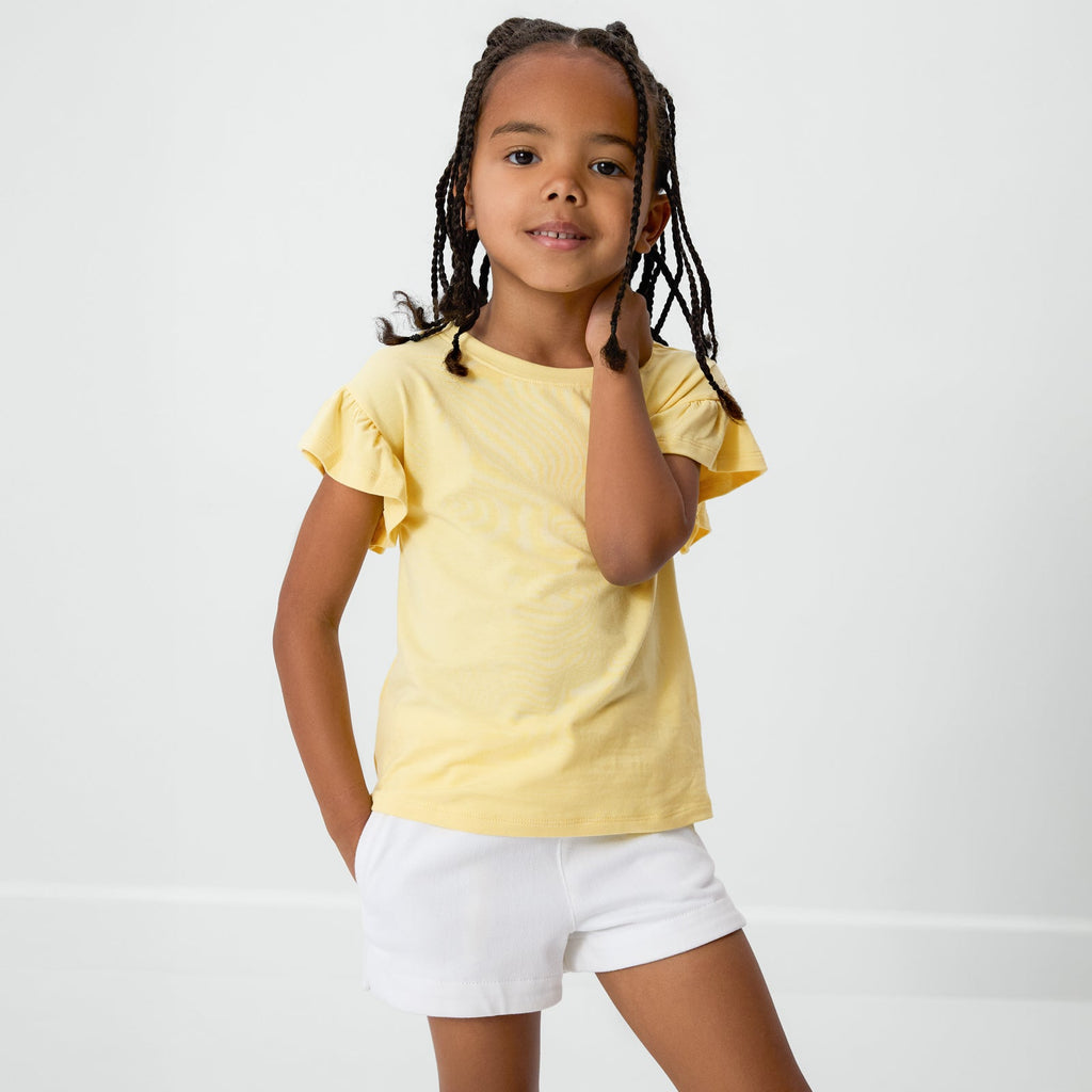 Lemon Twist Flutter Tee
