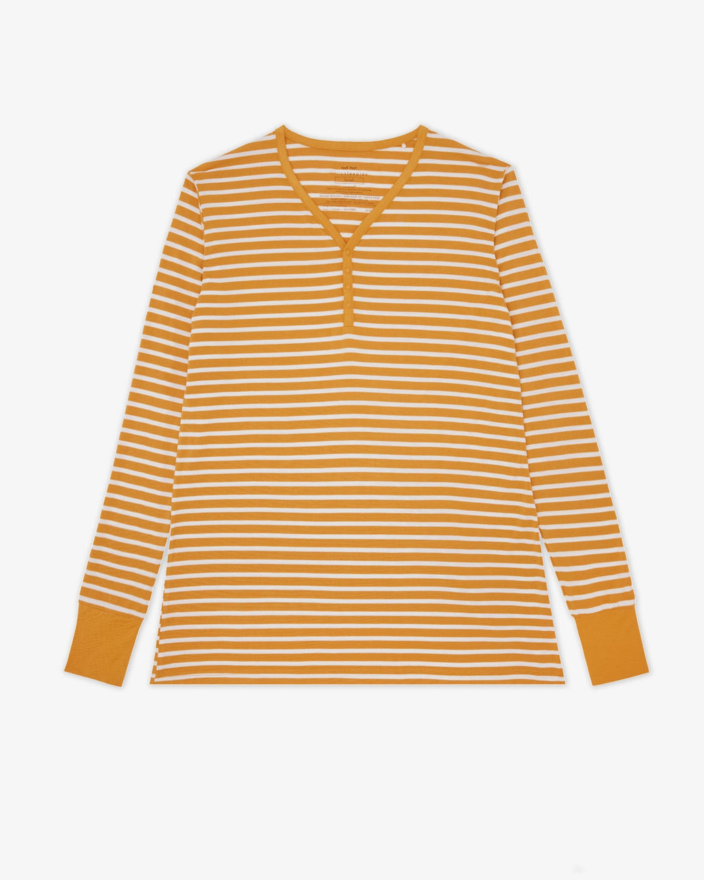 Marigold Stripe Women's Long Sleeve Pajama Top