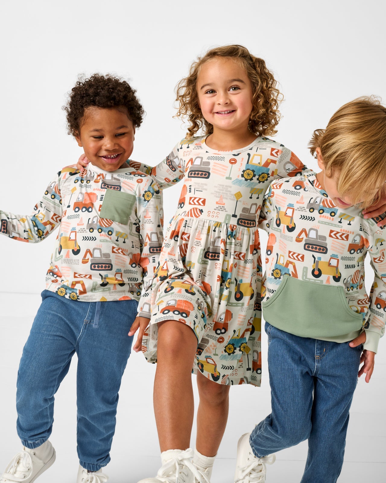 Mini Builders Skater Dress