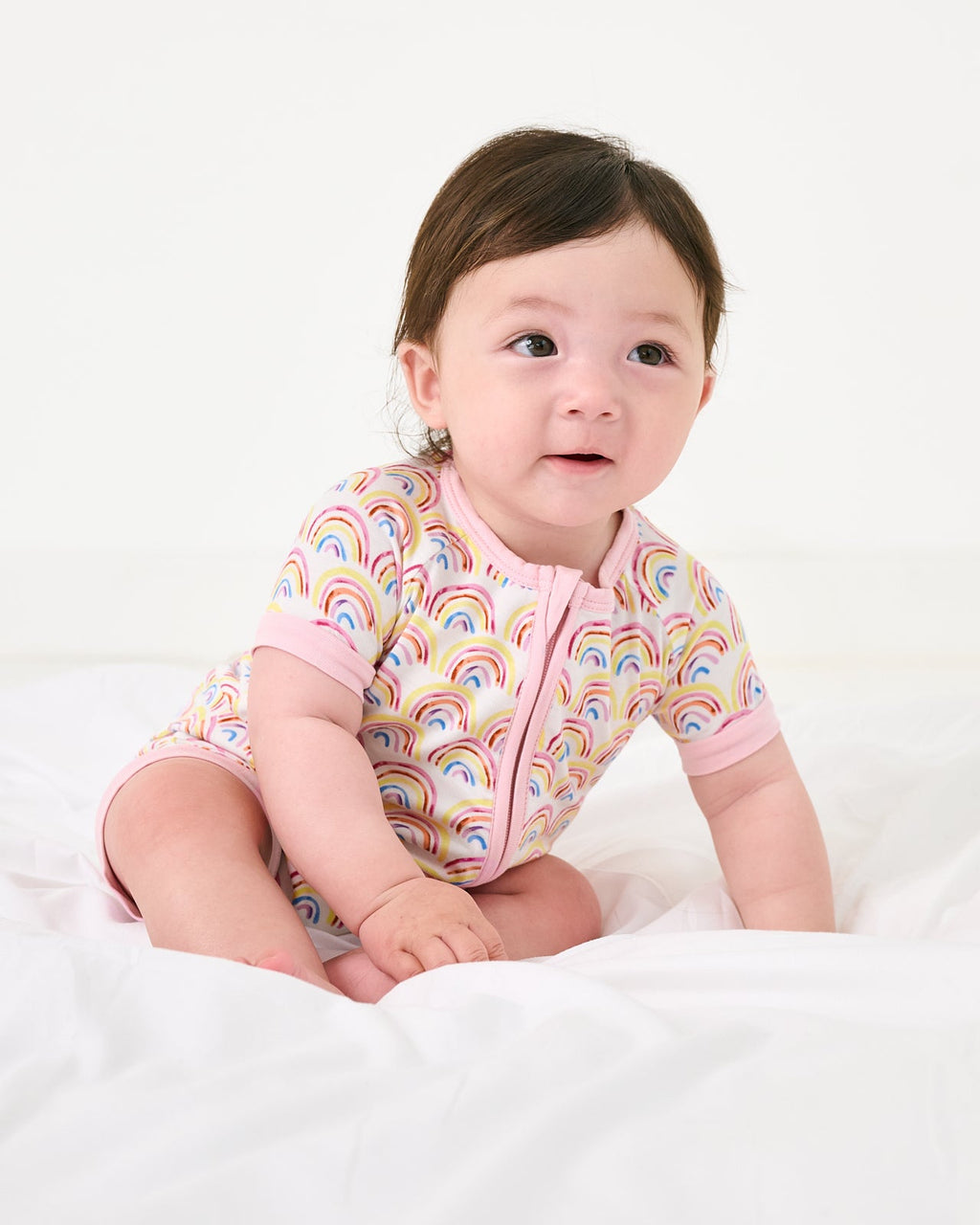 Pastel Rainbows Shorty Zippy