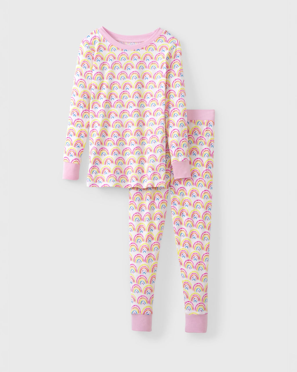 Pastel Rainbows Two-Piece Pajama Set
