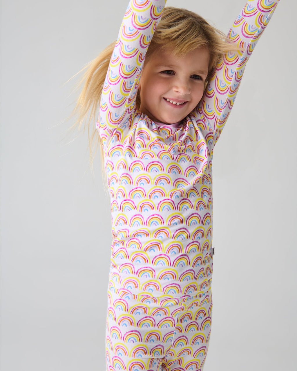 Pastel Rainbows Two-Piece Pajama Set
