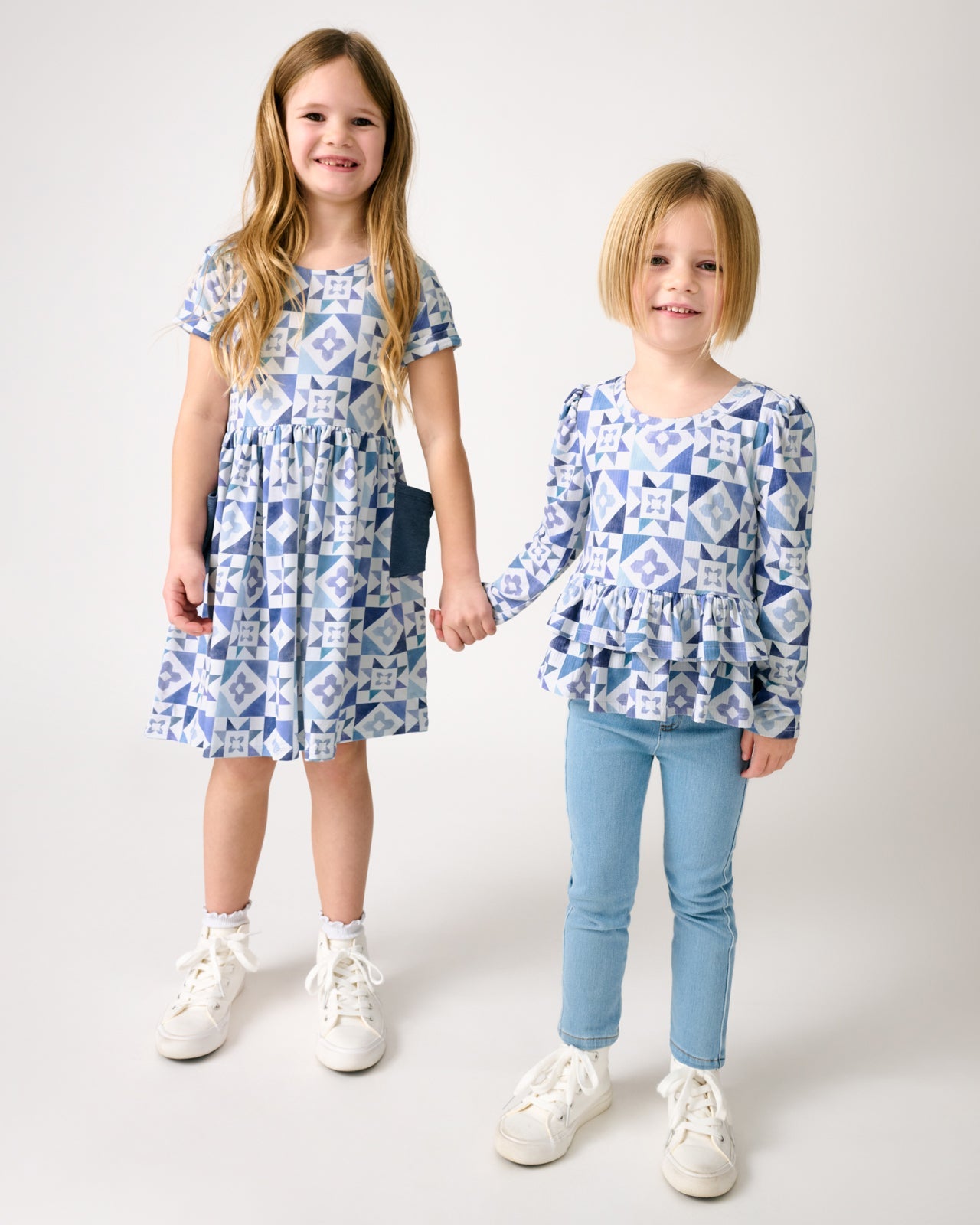 Patchwork Indigo Patch Pocket Dress